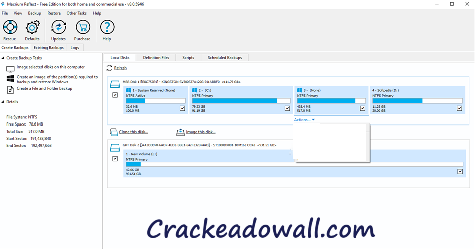 Macrium Reflect Free Edition Crackeado + Chave Serial 2025